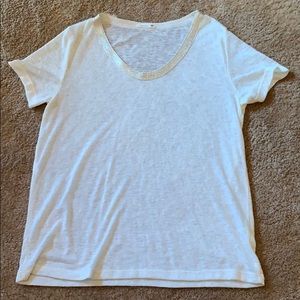 White/cream short sleeve shirt